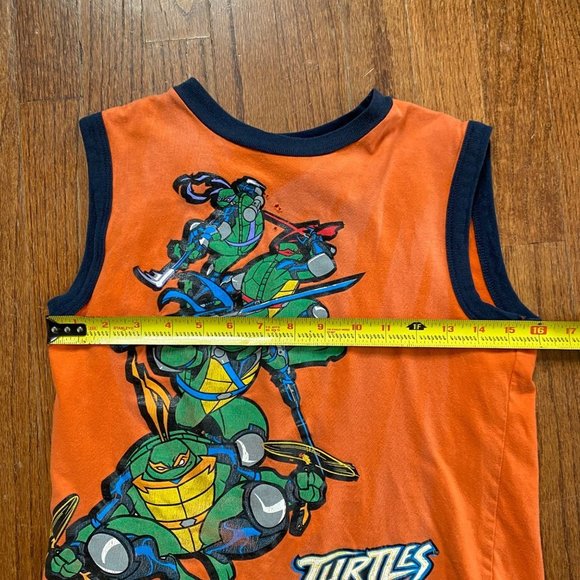 Vintage TMNT Teenage Mutant Ninja Turtles Shirt Kids Size 8 Tank Top Y2K 2000s - Picture 8 of 10